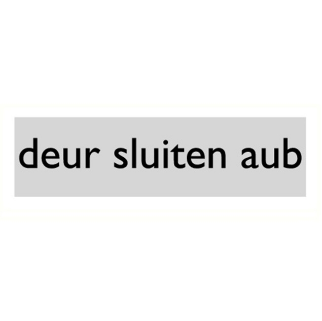Afbeeldingen van Pikt-o-norm Pictogram deur sluiten aub. alulook PVC 165x45mm