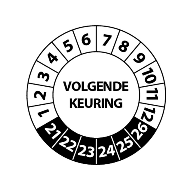 Afbeeldingen van Pikt-o-norm Keuringssticker volgende keuring