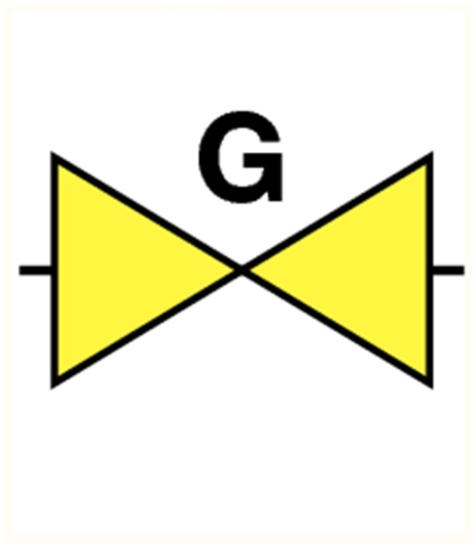 Afbeeldingen van Pikt-o-norm Pictogram gasafsluiter