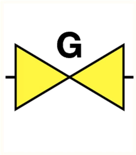 Afbeeldingen van Pikt-o-norm Pictogram gasafsluiter