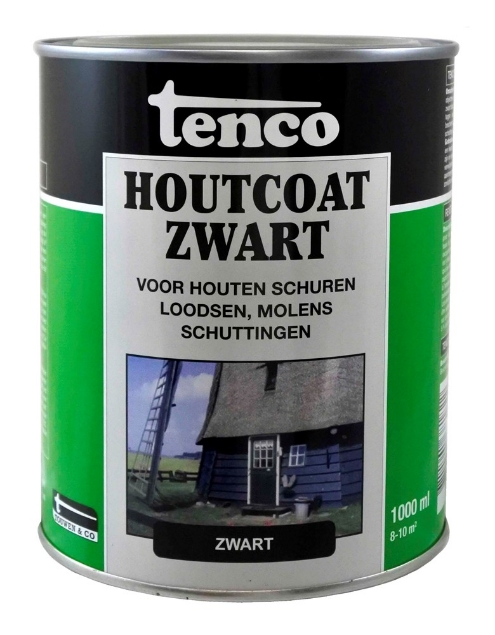 Afbeeldingen van Houtcoat zwart