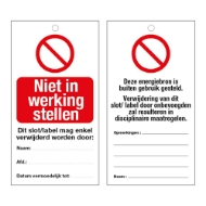 Afbeeldingen van Pikt-o-norm Waarschuwingstag niet in werking stellen