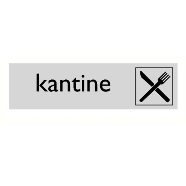Afbeeldingen van Pikt-o-norm Pictogram kantine alulook PVC 165x45mm
