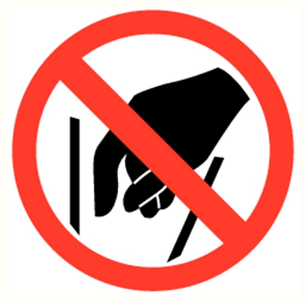 Afbeeldingen van Pikt-o-norm Pictogram verboden in te grijpen