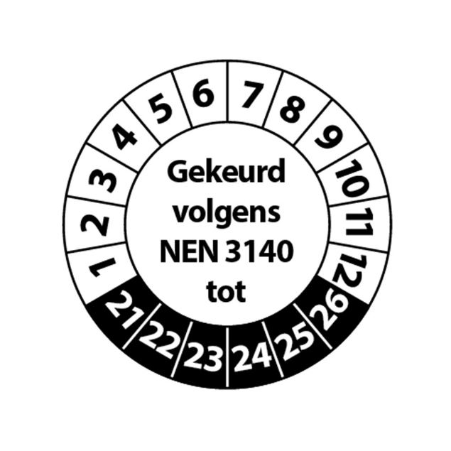 Afbeeldingen van Pikt-o-norm Keuringssticker NEN 3140