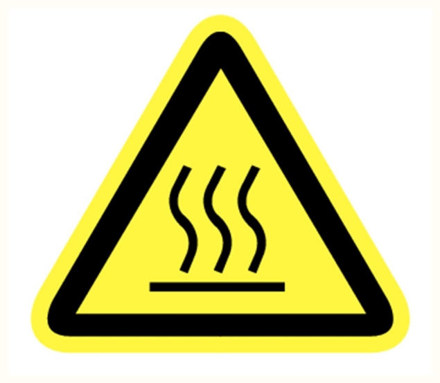 Afbeeldingen van Pikt-o-norm Pictogram heet oppervlak