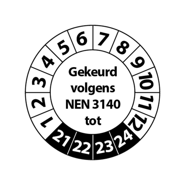 Afbeeldingen van Pikt-o-norm Keuringssticker NEN 3140