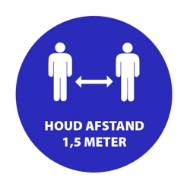 Afbeeldingen van ATV Safety Pictogram houd 1,5m afstand