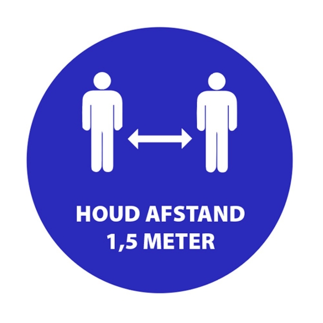 Afbeeldingen van ATV Safety Pictogram houd 1,5m afstand