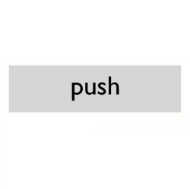Afbeeldingen van Pikt-o-norm Pictogram push alulook PVC 165x45mm