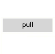 Afbeeldingen van Pikt-o-norm Pictogram pull alulook PVC 165x45mm