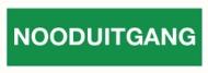 Afbeeldingen van Pikt-o-norm Pictogram nooduitgang tekst