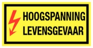 Afbeeldingen van Pikt-o-norm Tekstbord hoogspanning levensgevaar