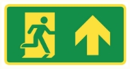 Afbeeldingen van Pikt-o-norm Pictogram nooduitgang omhoog rechts
