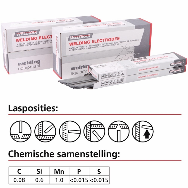 Afbeeldingen van Weldkar Laselektrode Basisch E 7018-1