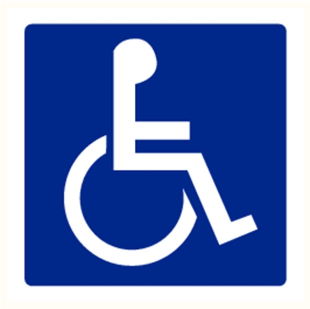 Afbeeldingen van Pikt-o-norm Pictogram mindervaliden blauw/wit
