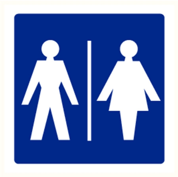 Afbeeldingen van Pikt-o-norm Pictogram toilet dames en heren blauw/wit