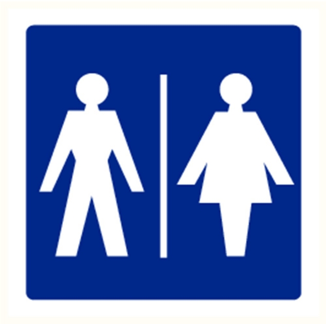 Afbeeldingen van Pikt-o-norm Pictogram toilet dames en heren blauw/wit
