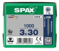 Afbeeldingen van SPAX Spaanplaatschroef verzonken kop T-STAR plus staal