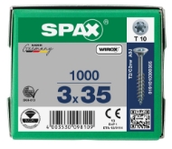 Afbeeldingen van SPAX Spaanplaatschroef verzonken kop T-STAR plus staal