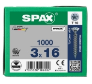 Afbeeldingen van SPAX Spaanplaatschroef verzonken kop T-STAR plus staal