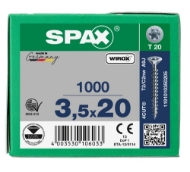 Afbeeldingen van SPAX Spaanplaatschroef verzonken kop T-STAR plus staal