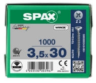 Afbeeldingen van SPAX Spaanplaatschroef verzonken kop kruis Z staal