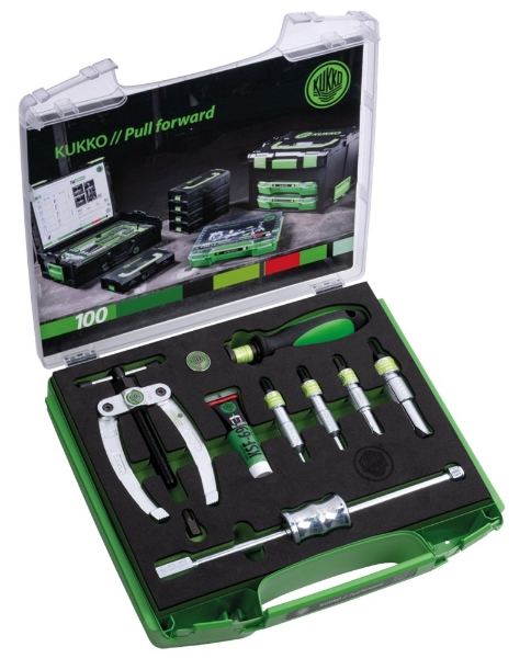 Afbeeldingen van KUKKO Kogellagertrekkerset met tegensteun en glijhamer series K-22