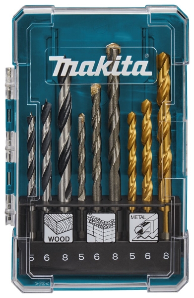 Afbeeldingen van Makita Borenset Steen/Hout/Hss 9-Dlg D-71962