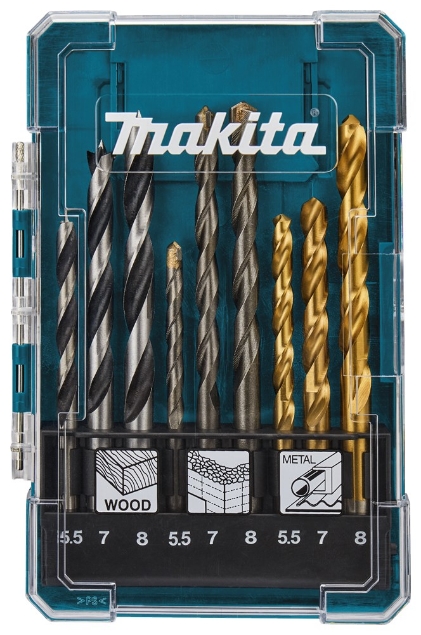 Afbeeldingen van Makita Borenset Steen/Hout/Hss 9-Dlg D-71978
