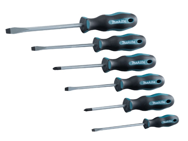 Afbeeldingen van Makita Schroevendraaier set 6-dlg E-10512