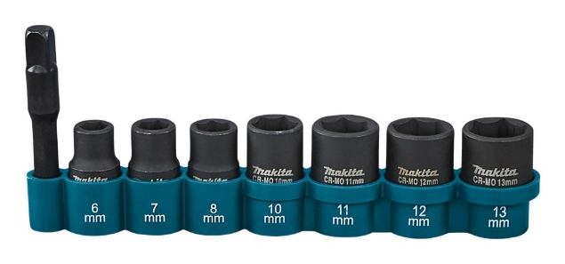 Afbeeldingen van Makita Krachtdoppenset 8-dlg 1/4 E-12289
