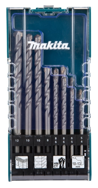 Afbeeldingen van Makita Borenset 12-dlg cil 4-12mm D-77126
