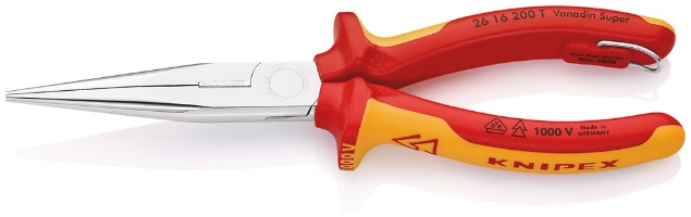 Afbeeldingen van KNIPEX Platspitse tang met zijsnijder