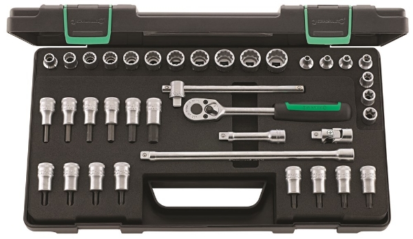 Afbeeldingen van Stahlwille Doppenset 3/8'' 45/49/32/5TXK