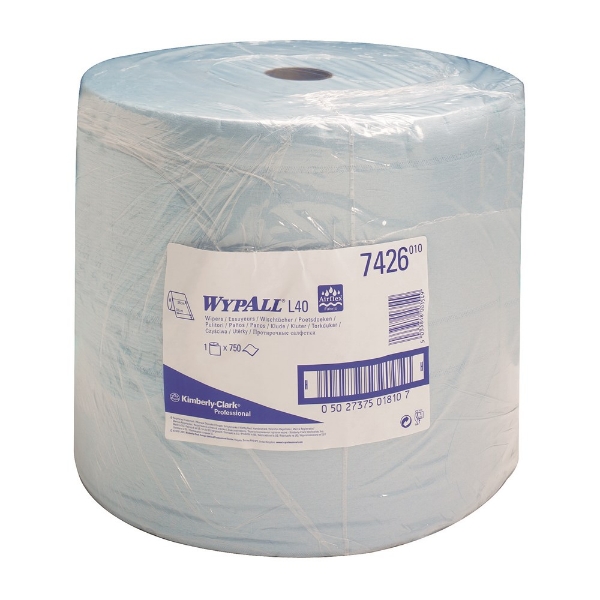 Afbeeldingen van Kimberly-Clark Maxirol 3-laags blauw Wypall L30