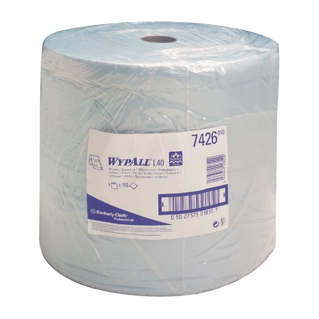 Afbeeldingen van Kimberly-Clark Maxirol 3-laags blauw Wypall L30