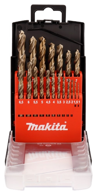 Afbeeldingen van Makita HSS-Co boorset 1-10 D-50463