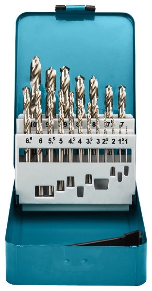 Afbeeldingen van Makita Metaalborenset HSS-G 19-dlg D-54025