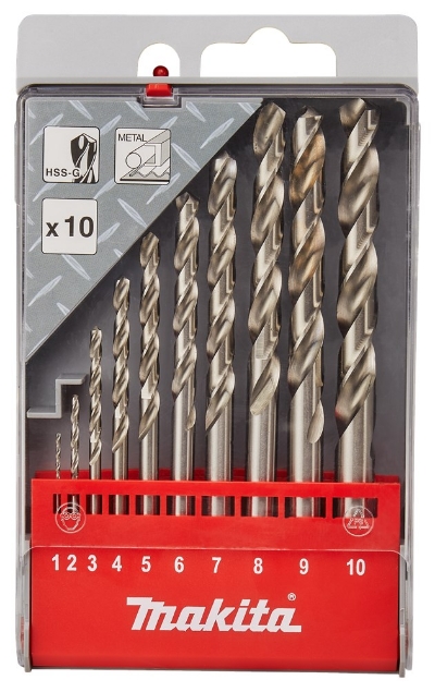 Afbeeldingen van Makita Metaalborenset HSS-G 10-dlg D-57205