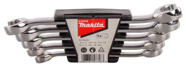 Afbeeldingen van Makita Ringsleutelset 5dlg open B-65545