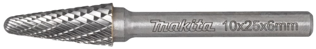 Afbeeldingen van Makita Carbide Frees 10X25Mm S=6 Met. B-52819