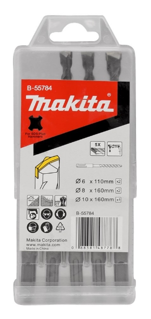 Afbeeldingen van Makita Borenset 5-Delig Sds-Plus B-55784