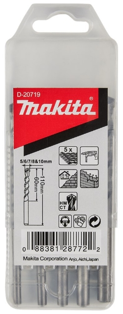 Afbeeldingen van Makita Steenboorset 5/6/7/8/10mm D-20719