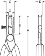 Afbeeldingen van BAHCO Draadstriptang 2223D