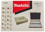 Afbeeldingen van Makita Freesset 12-dlg 8mm D-53556